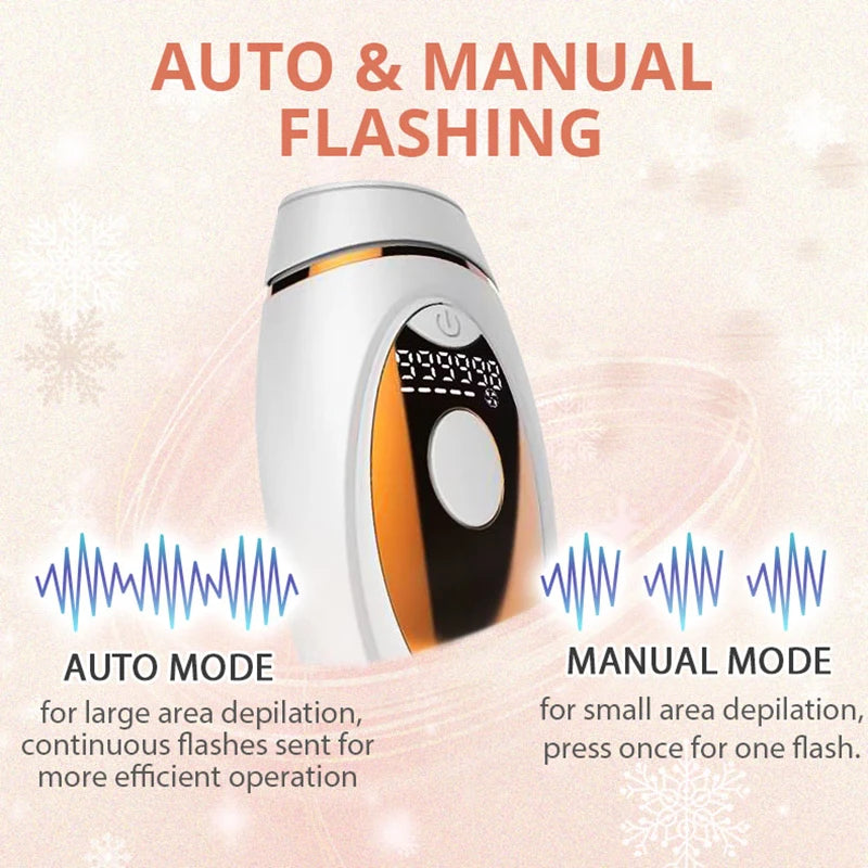 Flashes IPL Epilator LCD Laser