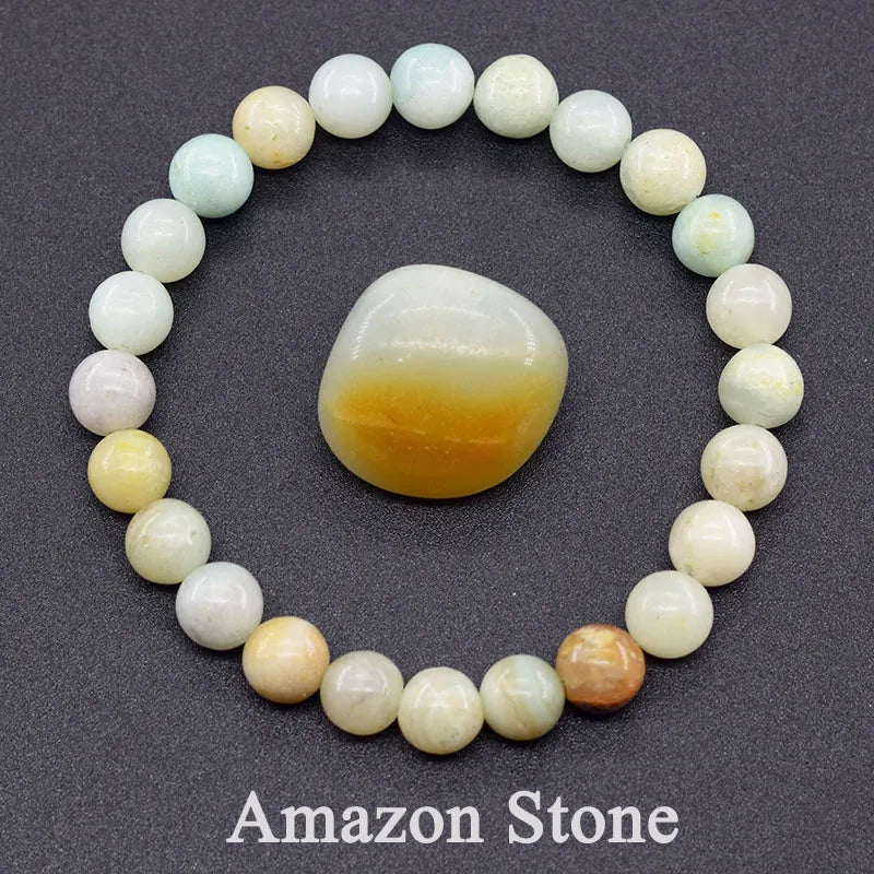 Original Reiki Blue Apatite Beads Bracelet