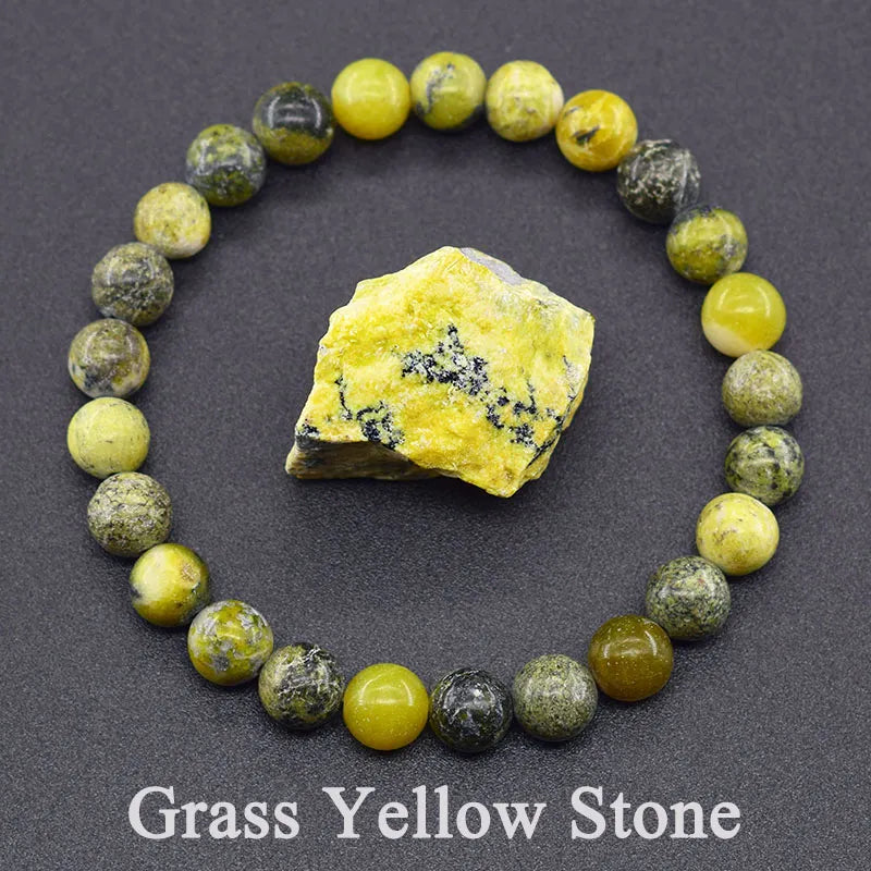 Original Reiki Blue Apatite Beads Bracelet