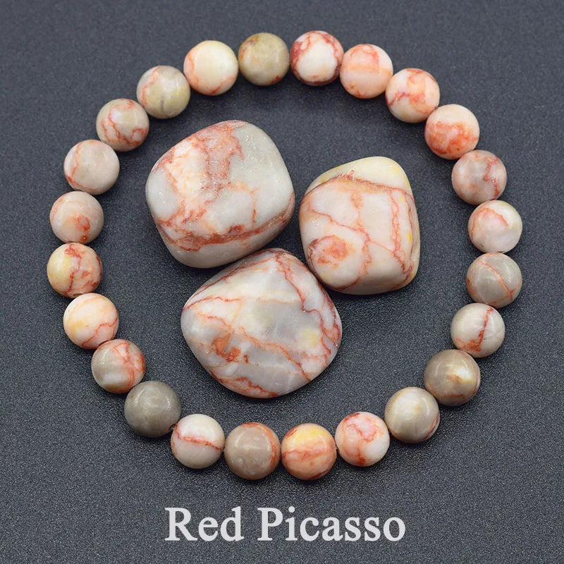 Original Reiki Blue Apatite Beads Bracelet
