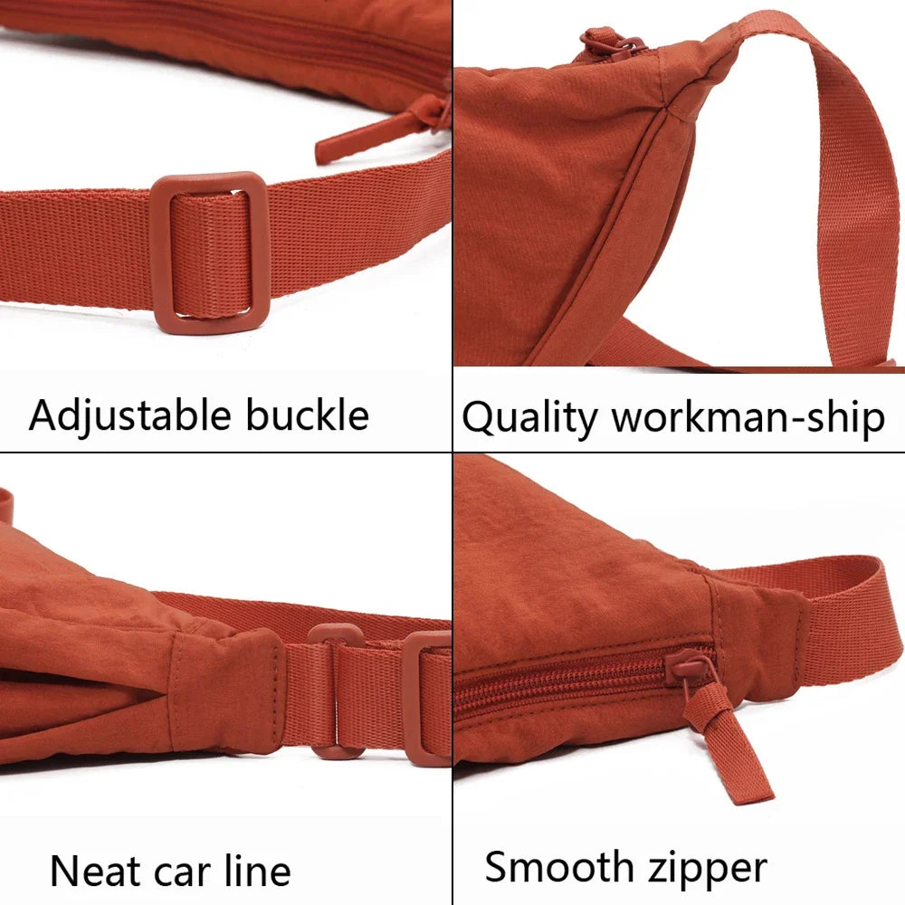 Nylon Hobos Chest Shoulder Bag