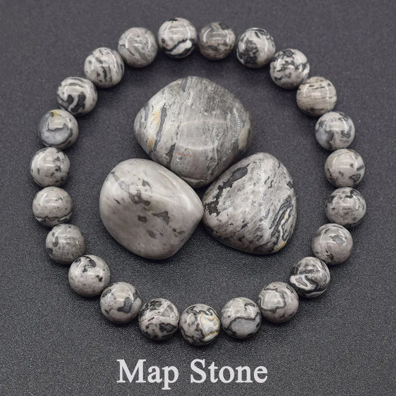 Original Reiki Blue Apatite Beads Bracelet