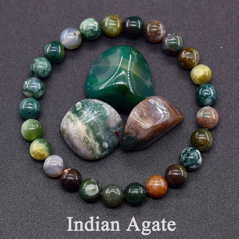 Original Reiki Blue Apatite Beads Bracelet