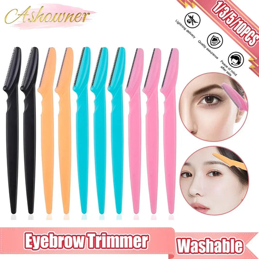 Ashowner Eyebrow Trimmer Portable Face Razor