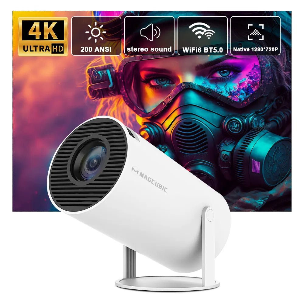 Transpeed Projector 4K Android 11 Dual Wifi Home Cinema