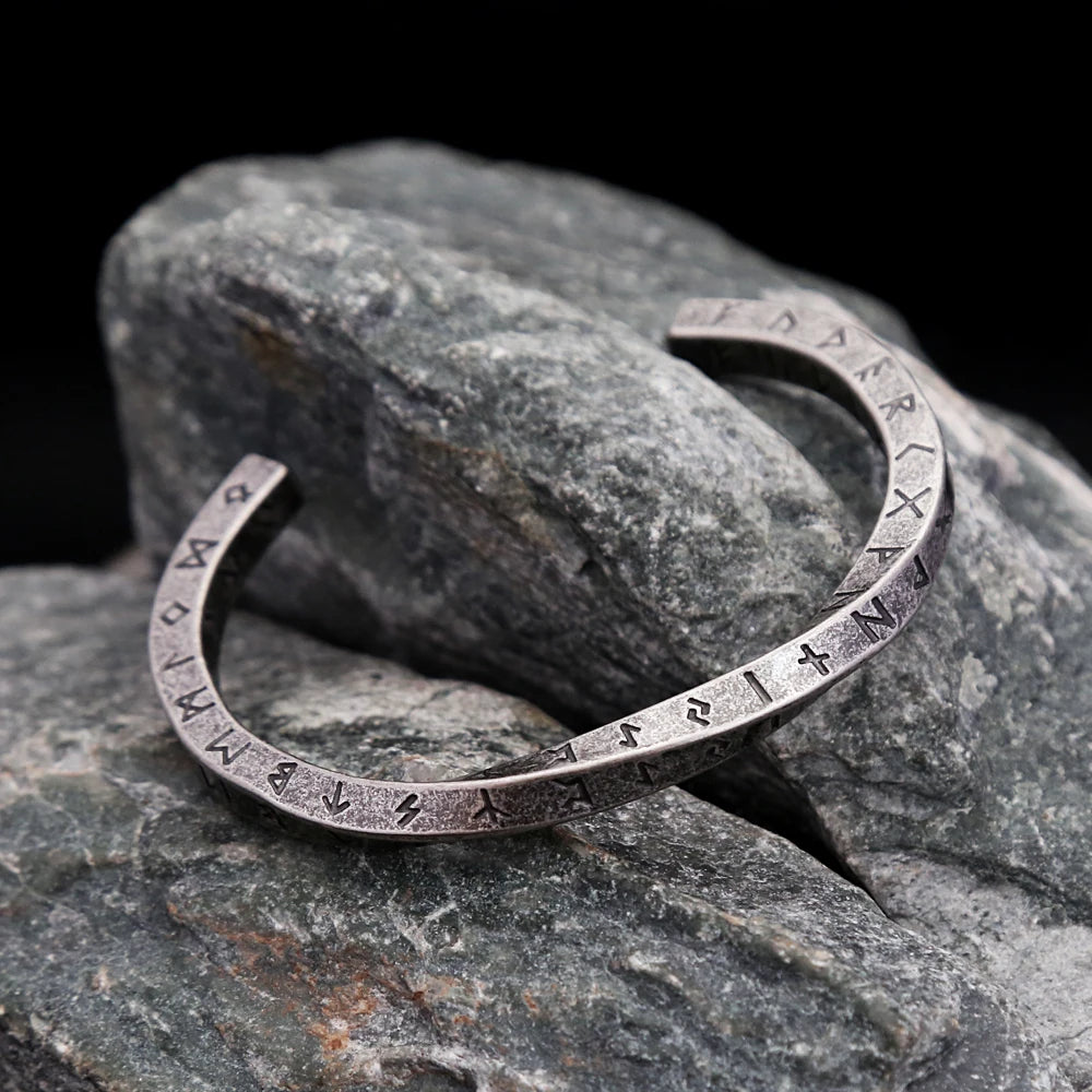 New Vintage Nordic Viking Twist Cuff Bangles For Men