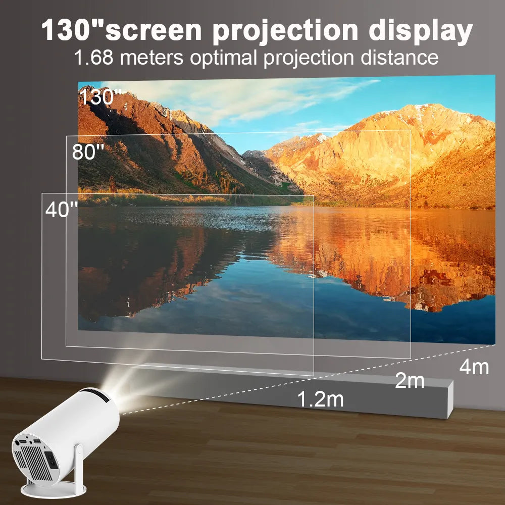 Transpeed Projector 4K Android 11 Dual Wifi Home Cinema