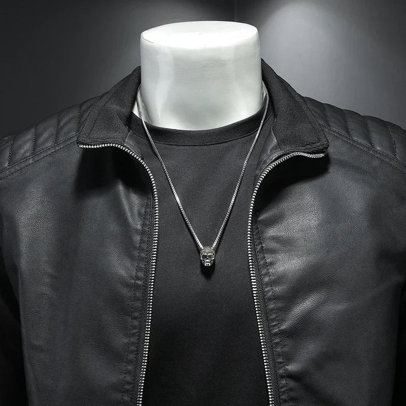 Men standing collar Jacket